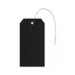 Techy Plastic Black Tag 4 3⁄4 x 2 3⁄8"