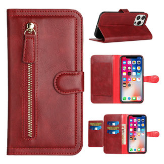 For Apple For Apple iPhone 14 PRO MAX 6.7" Premium Wallet MultiCard Holder Money Zipper With Magnetic Flap