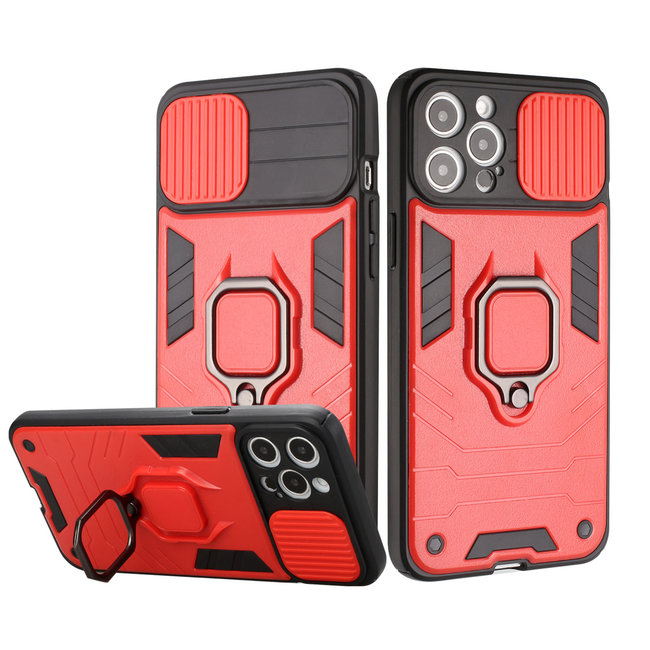 For Apple For Apple iPhone 13 /14  Urban Design Magnetic Ring Stand Hybrid Camera Case Cover