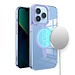 For Apple For Apple iPhone 14 PRO 6.1" MagSafe Compatible Matching Clear Transparent Circle Design Case Cover