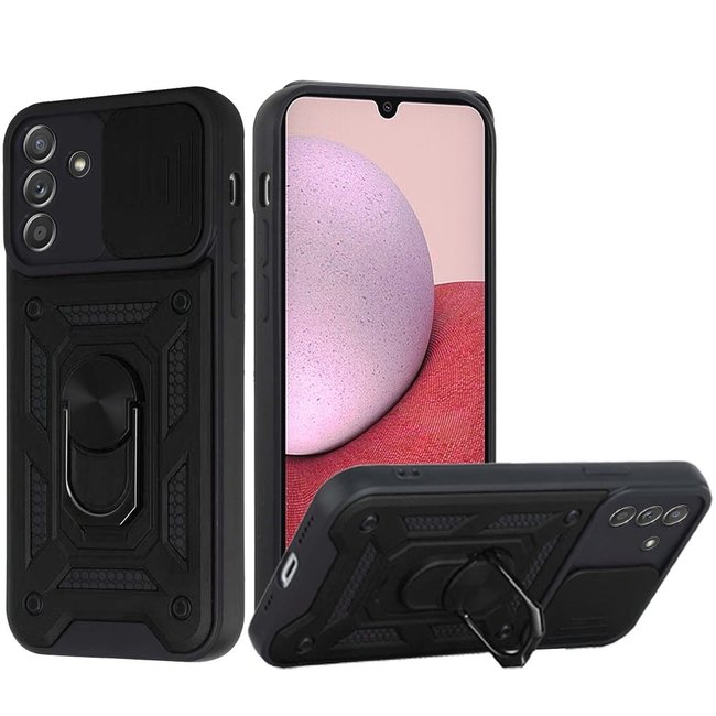 For Samsung For Samsung Galaxy A14 5G ELITE Camera Push Magnetic Ring Stand Hybrid Case Cover