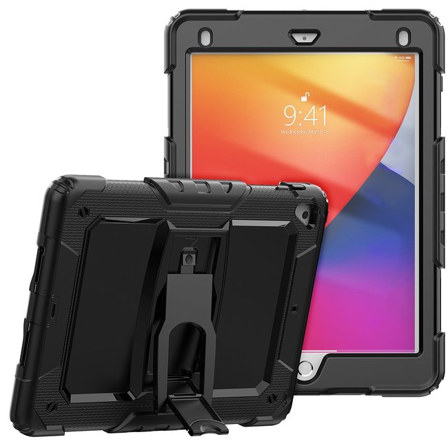 For Apple For Apple iPad 9.7 inch Heavy Duty Full Body Rugged Tablet Kickstand Case Cover