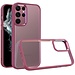 For Samsung For Samsung Galaxy S23 Plus Finest Transparent Thick Acrylic Hybrid Metal Buttons Cover Case