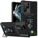 For Samsung For Samsung Galaxy S23 Ultra Multi-Functional Card Magnetic Ring Stand Hybrid Camera Case Cover