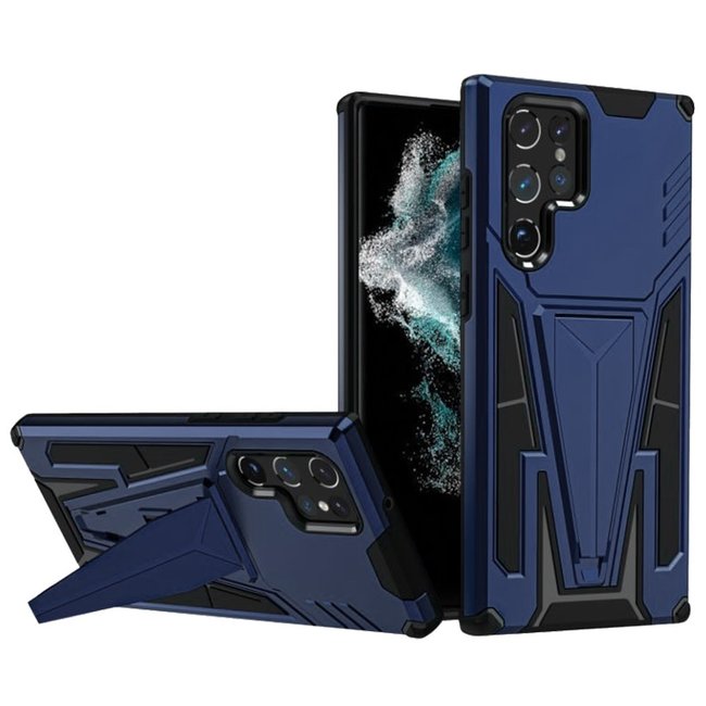 For Samsung For Samsung Galaxy S23 Ultra Alien Design Shockproof Kickstand Magnetic Hybrid Case Cover