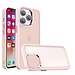 For Apple For Apple iPhone XR Polished Oil Thick Acrylic Metal Button Hybrid Case Cover