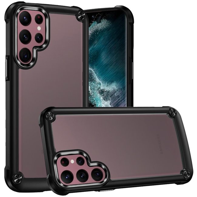 For Samsung For Samsung Galaxy S23 Ultra Ultimate CaseX Transparent Hybrid Case with Metal Buttons And Camera Edges