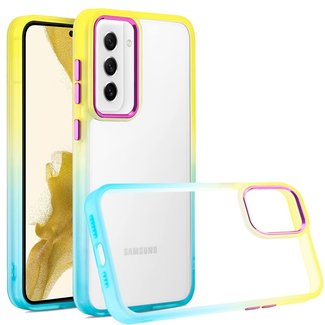 For Samsung For Samsung Galaxy S23 Radiant Two Tone Transparent Thick Hybrid Case Cover
