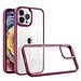 For Apple For Apple iPhone 12 Pro Max 6.7 Finest Transparent Thick Acrylic Hybrid Metal Buttons Cover Case