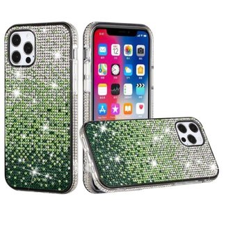 For Apple For Apple iPhone 12 Pro Max 6.7 Party Diamond Bumper Bling Hybrid Case Cover