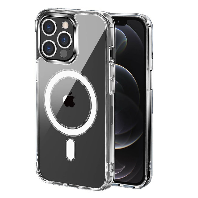For Apple For Apple iPhone 11 Pro MAX (XI6.5) MagSafe Compatible Thick Transparent Hybrid Case Cover