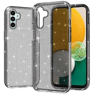 For Samsung For Samsung A13 5G, A04E, A04s Glitter Ultra Thick 3mm Transparent Hybrid Case Cover