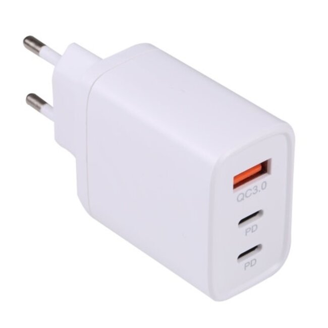 Techy PD 20W Dual Type C & USB Travel Wall Charger
