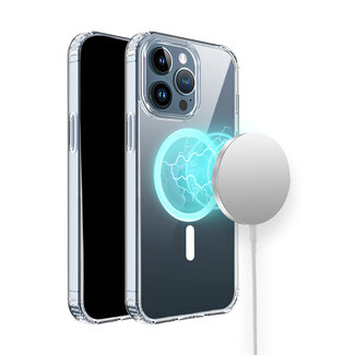 For Apple For Apple iPhone 11 (XI6.1) TRUE Transparent Magnetic Circle Shockproof Hybrid