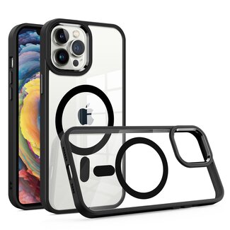 For Apple For Apple iPhone 8 Plus/7 Plus Greatest Clear Acrylic Magnetic Circle ShockProof ToughThick Metal Button Hybrid