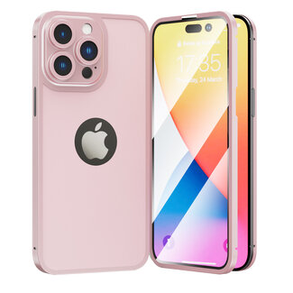 For Apple For Apple iPhone 12 Pro Max 6.7 Tempered 2in1 3D Full Protection Hybrid Zinc Alloy Ultra Thin with Logo Hole Case Cover