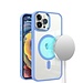 For Samsung For Samsung  Galaxy S23 Greatest Clear Acrylic Magnetic Circle ShockProof ToughThick Metal Button Hybrid