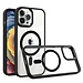 For Apple For Apple iPhone XR Greatest Clear Acrylic Magnetic Circle ShockProof ToughThick Metal Button Hybrid