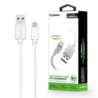 Esoulk Esoulk 5ft Faster Speed Charging Cable Type C
