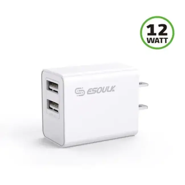Esoulk Esoulk 2.4A Dual USB Wall Adapter - NO PACKAGING