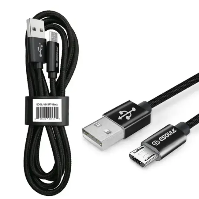 Esoulk Esoulk [3.3ft/1m] Nylon Braided USB Cable For Mirco USB