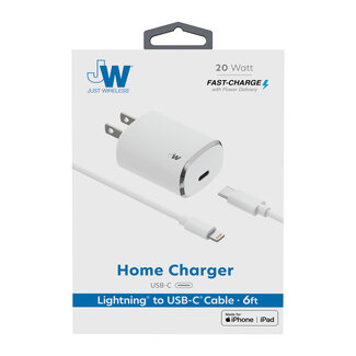 JW JW Home charger lightning Cable To USB C Cable -6ft-Fast Charge