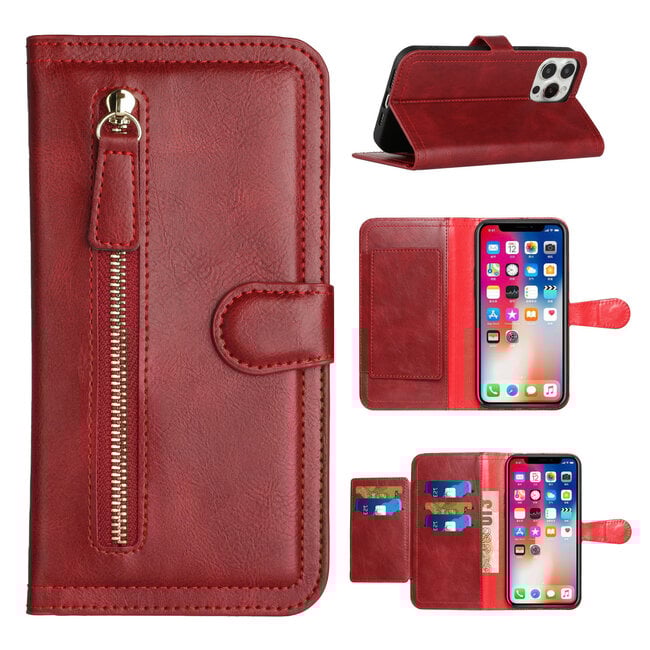 Motorola For Motorola MOT G 5G 2023 Premium Wallet MultiCard Holder Money Zipper With Magnetic Flap