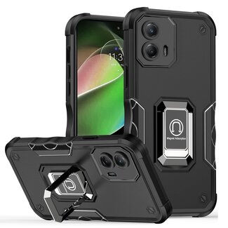 Motorola For Motorola MOT G 5G 2023 OPTIMUM Magnetic Ring Stand Hybrid Case Cover