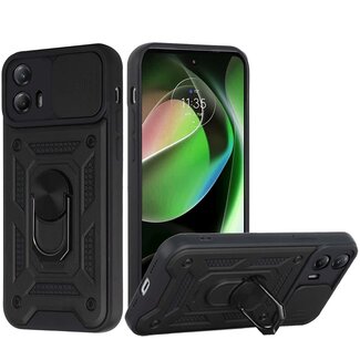 Motorola For Motorola MOT G 5G 2023 ELITE Camera Push Magnetic Ring Stand Hybrid Case Cover