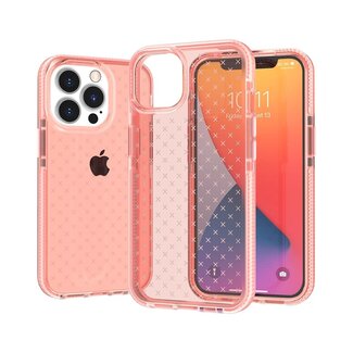 For Apple For Apple iPhone 14 PRO MAX 6.7" CROSS Design Ultra Thick 3.0mm Transparent ShockProof Hybrid Case Cover