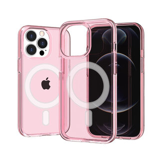 For Apple For Apple iPhone 11 (XI6.1) Sturdy Ultra Magnetic Circle Thick 3mm Transparent Hybrid Case Cover