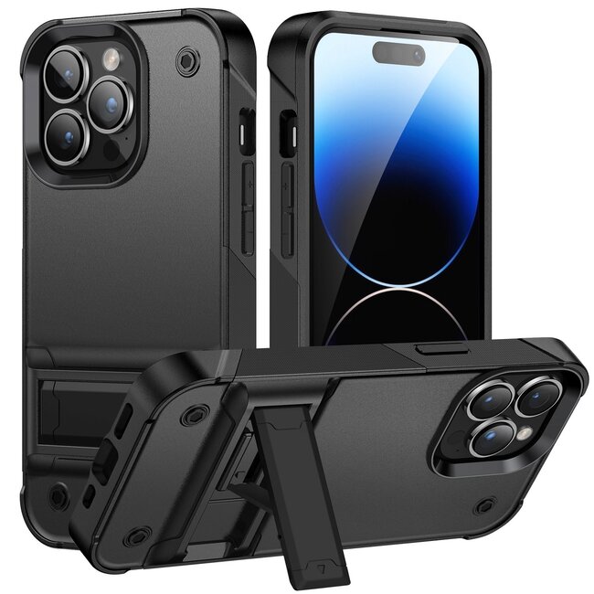 For Apple For Apple iPhone XR Thunder Kickstand Hybrid Case Cover