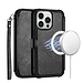 For Apple For Apple iPhone 13 Pro Max Magnetic Circle Wallet For ID and Credit Cards With Lanyard
