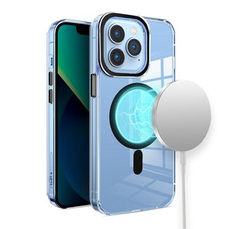 For Apple For iPhone 13 Pro Max Premium Matching Magnetic Circle & Camera Edge Color Chrome Hybrid Design