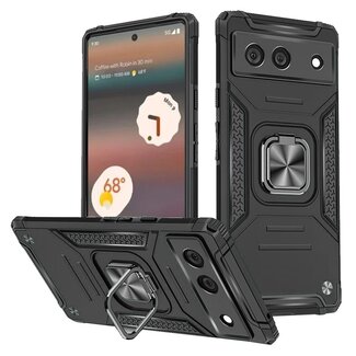 Google For Google Pixel 6A Robust Magnetic Kickstand Hybrid Case Cover