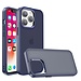 For Apple For iPhone 15 Plus Polished Oil Thick Acrylic Metal Button Hybrid Case Cover