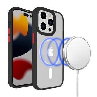 For Apple For Apple iPhone 15 Pro Max Core Magnetic Circle Colorful Buttons Thick 2mm Hybrid