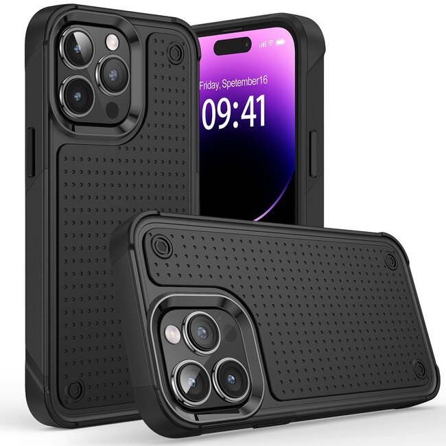 Techy For Apple iPhone 15 Pro Max DOT Thick Beautiful Hybrid Case Cover