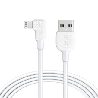 Techy ANKER RIGHT ANGLE 6â€˜ USB-A TO LIGHTNING CONNECTOR White