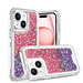 For Apple For Apple iPhone 13 Pro Max Epoxy Sticker Glitter 3in1 Shockproof Transparent Hybrid Case Cover