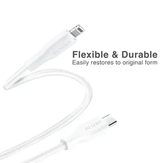 Argom TYPE-C TO LIGHTNING 30W SILICONE CABLE 1.8M/6FT - DURA FLEX