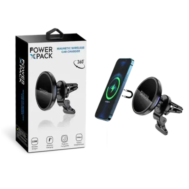 Power X Pack Power Pack 15W Magnetic Wireless Car Charger for the Air Vent