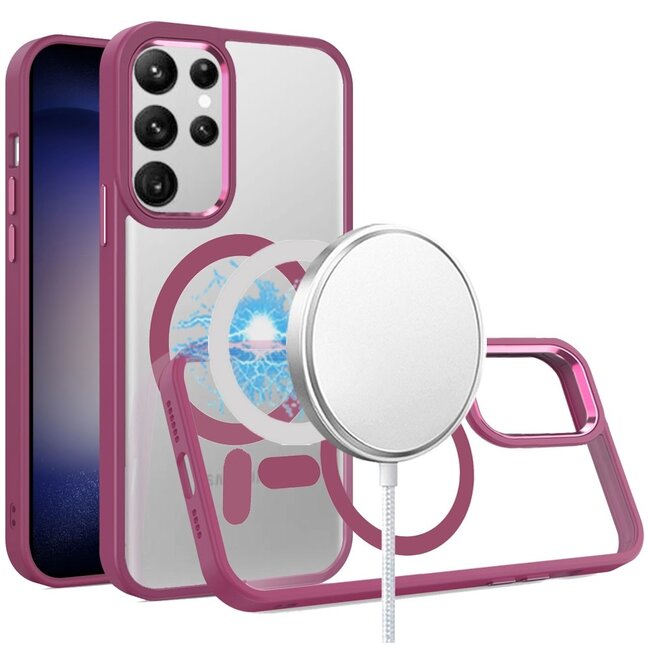 For Samsung For Samsung Galaxy s25/s24 Greatest Clear Acrylic Thick Metal Button Hybrid