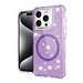 For Apple For Apple iPhone 15 Pro max Magnetic Ring Glitter 3in1 Hybrid Case Cover