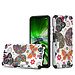For Samsung For Celero 3 Plus Strong Tough Metallic Design Hybrid