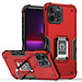 For Apple For Apple iPhone 14 PRO 6.1" OPTIMUM Magnetic Ring Stand Hybrid Case Cover