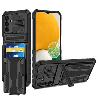 For Apple For Apple iPhone 14 PRO 6.1" Multiple Card Holder Kickstand Hybrid Case Cover