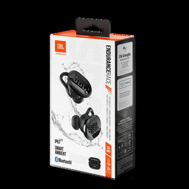 JBL JBL Endurance Race Waterproof True Wireless Active Sport Earbuds, with Microphone, 30H Battery Life, Comfortable, dustproof, Android and Apple iOS Compatible