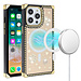 For Apple For Apple iPhone 15 Pro SQUARE Hearts Passion Magnetic Circle Design Ornaments Chrome