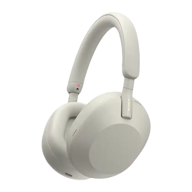 Techy Sony WH-1000XM5 Noise-Canceling Wireless Over-Ear Headphones Beige Open Box